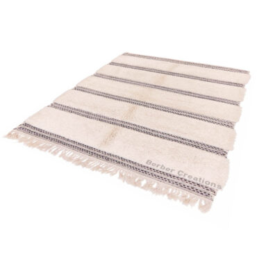 Moroccan Rug Black and White – MBR0064
