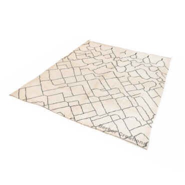 Moroccan Rug Black and White – MBR0069