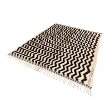 Moroccan Beni Ourain Rug Black and White – MBR0072