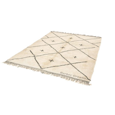 Moroccan Beni Rug Black and White – MBR0076