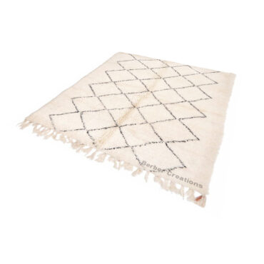 Moroccan Beni Rug Black and White – MBR0083