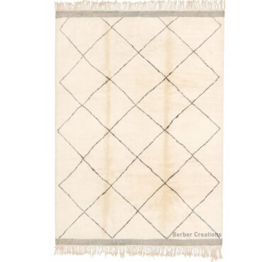 Moroccan Beni Rug Black and White – MBR0056