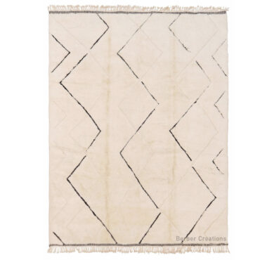 Moroccan Beni Rug Black and White – MBR0061