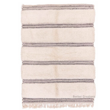 Moroccan Rug Black and White – MBR0064