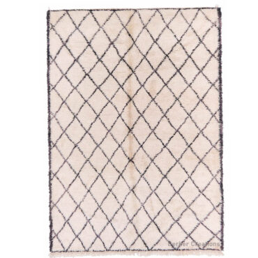 Moroccan Rug Black and White – MBR0065