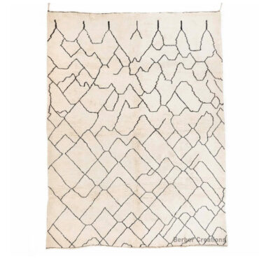 Moroccan Rug Black and White – MBR0069