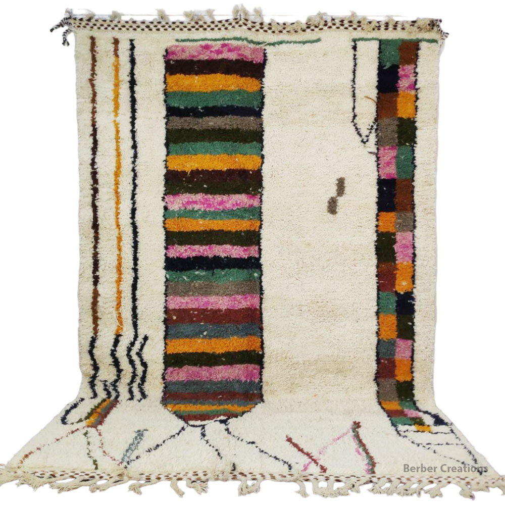 moroccan colorful beni rug