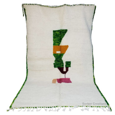 Moroccan Abstract Rug 4.9’x 8.2′ – AZILU