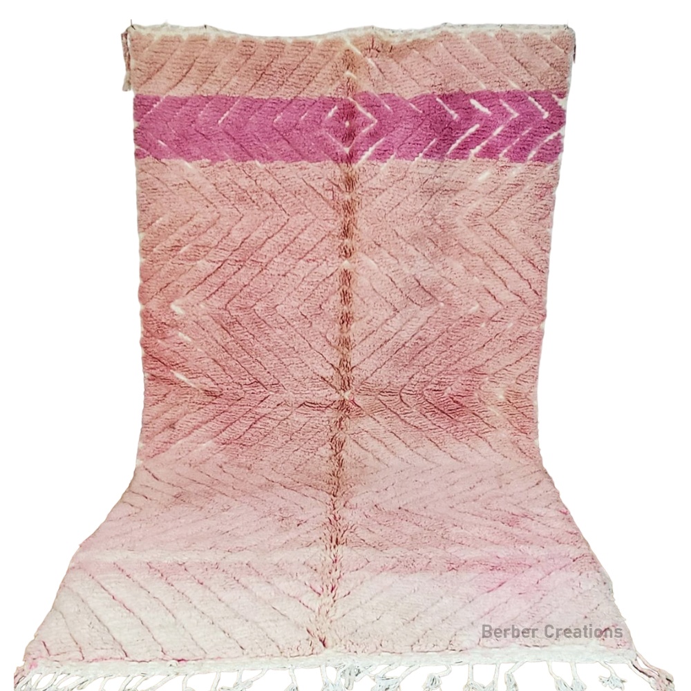 pink moroccan diamond rug