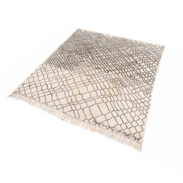 Moroccan Beni Rug Black and White – MBR0092