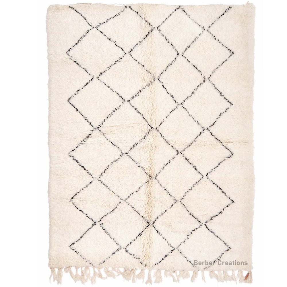 shag moroccan beni ourain wool rug