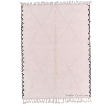 Moroccan Beni Rug Black and White – MBR0086