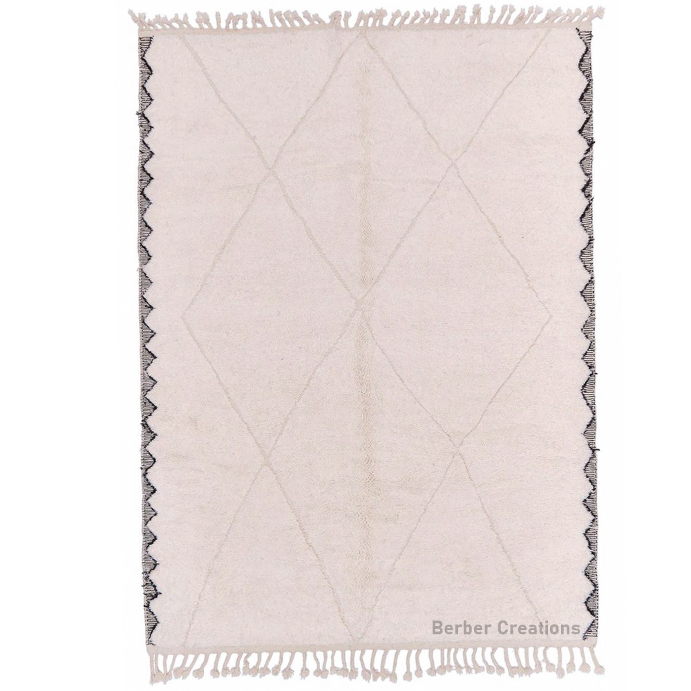 moroccan beni ourain wool rug