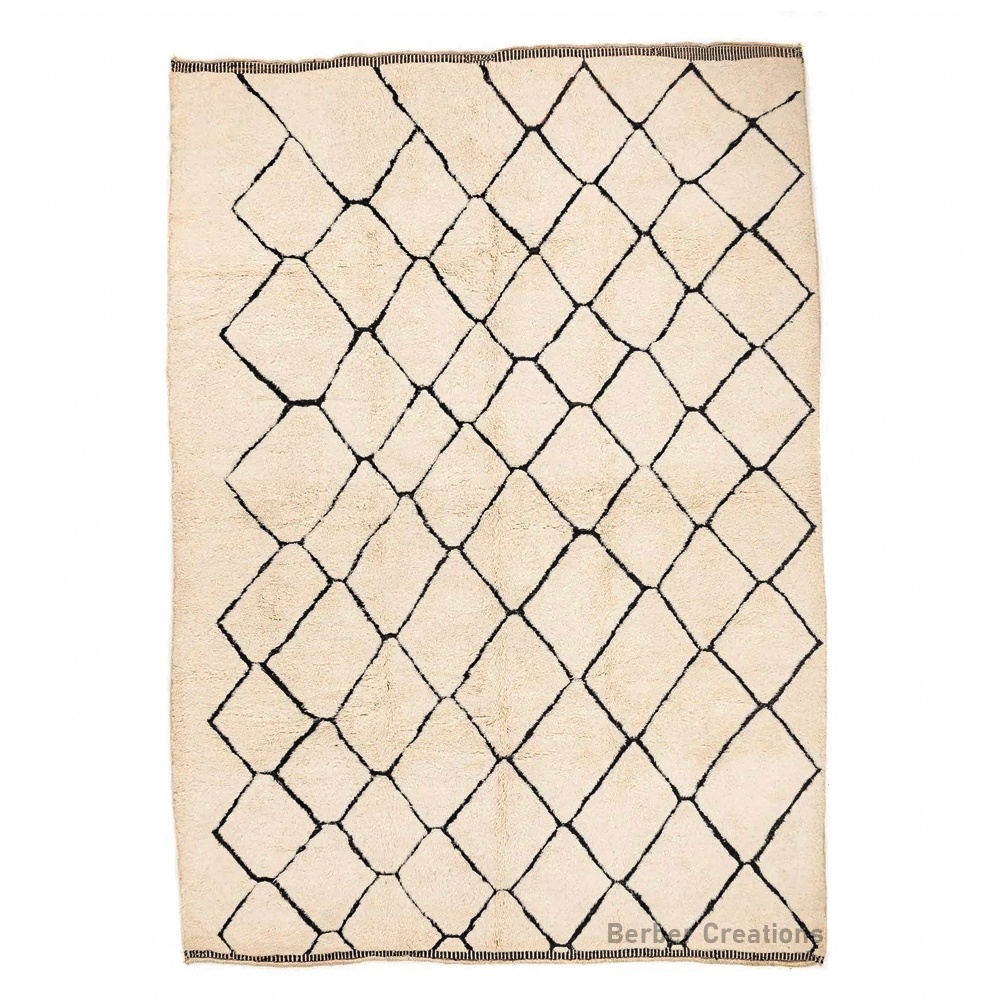 shag moroccan beni ourain wool rug