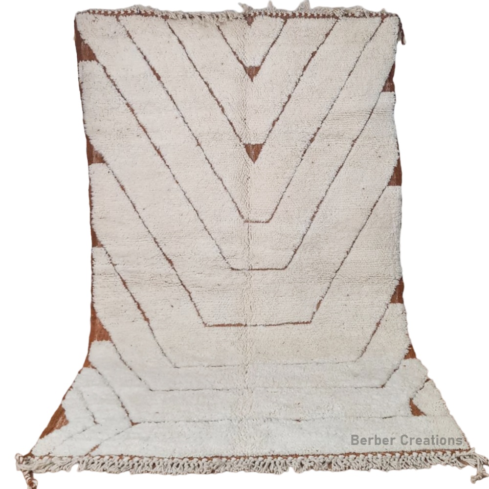 textured moroccan wool rug