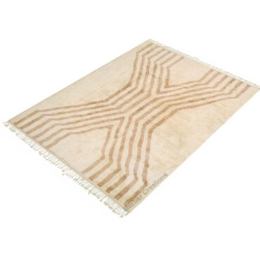 Moroccan Beni Ourain Rug Cream and Beige