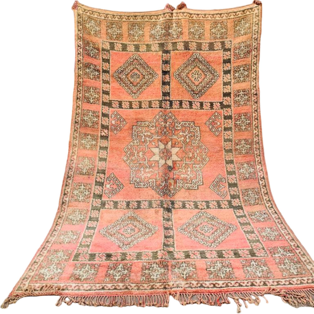 Sturning vintage moroccan berber wool rug 6.5x10