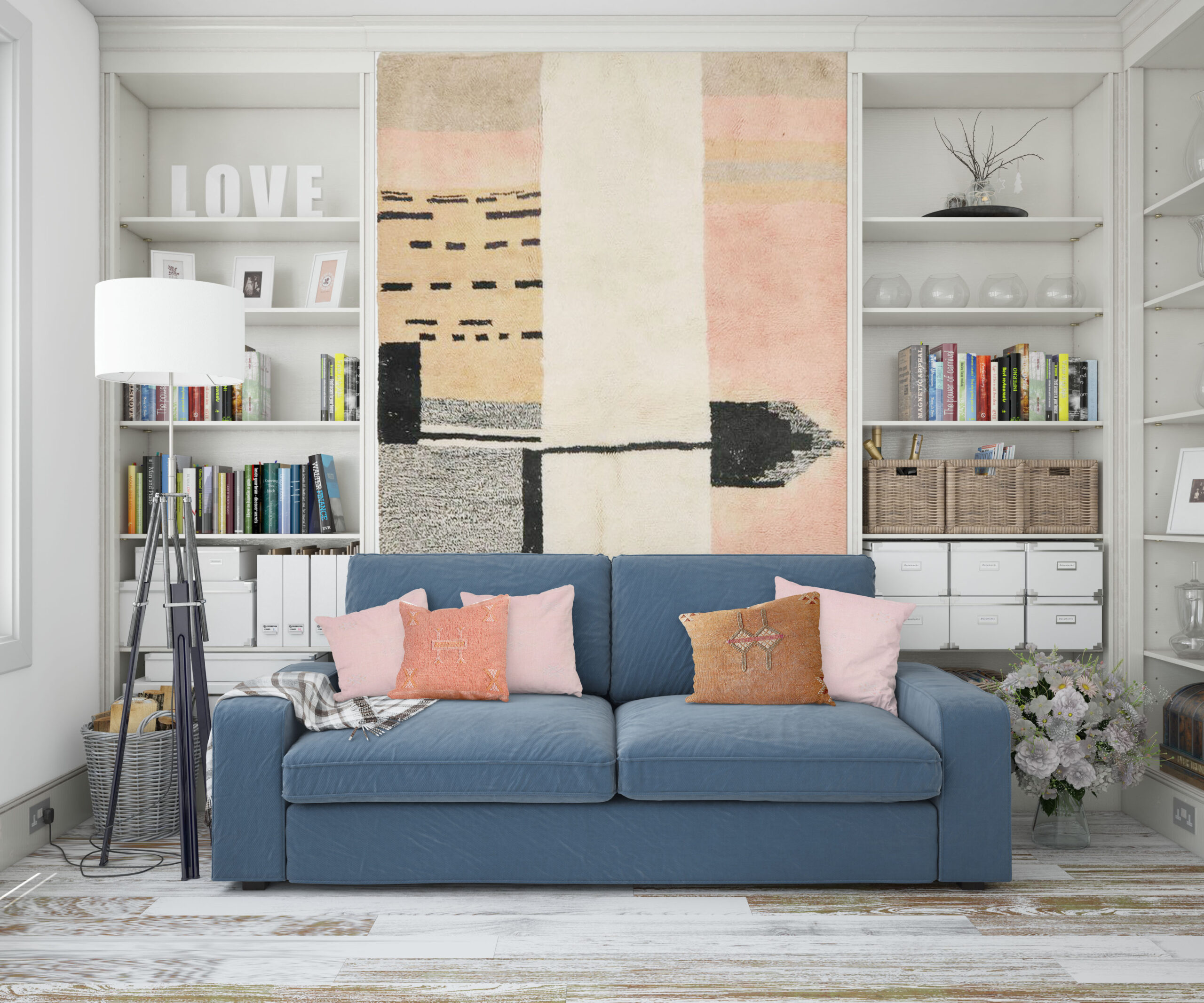 You are currently viewing Elevate Your Decor: How to Artfully Hang Moroccan Rugs on Your Wall