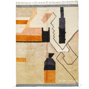 Handwoven Moroccan Abstract Rug