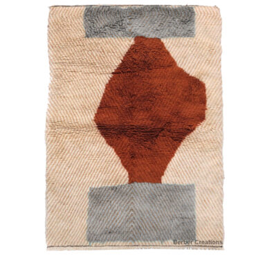 Shag Moroccan Beni Ourain Wool Rug