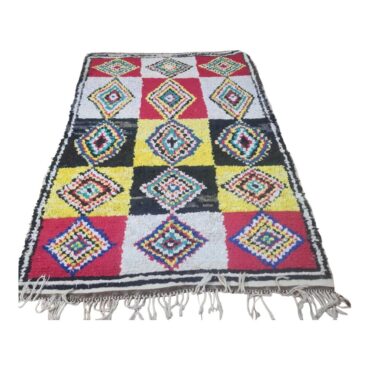 Shag Colorful Bouchrouite Rug 3.2’x4.9′