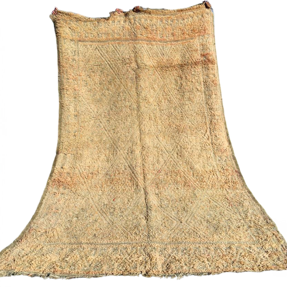 faded handmade moroccan wool rug