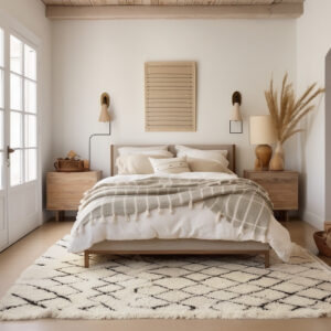 Read more about the article Finding the Perfect Rug Size for Your Queen Bed: A Comprehensive Guide