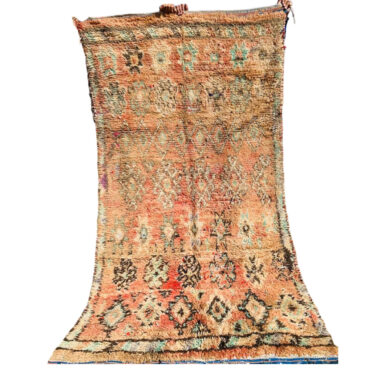 Faded Vintage Moroccan Berber Rug 4.3’x8′