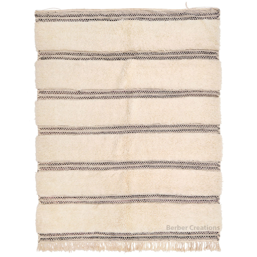 moroccan beni ourain wool rug