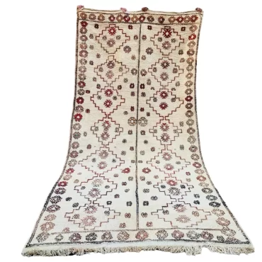 Vintage Moroccan Beni Ourain Rug 6.2’x12′