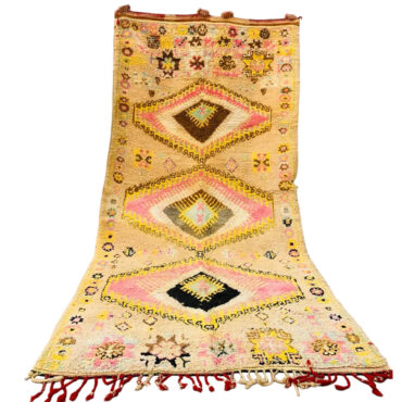 Vintage Moroccan Wool Rug 5.2’x10.7′