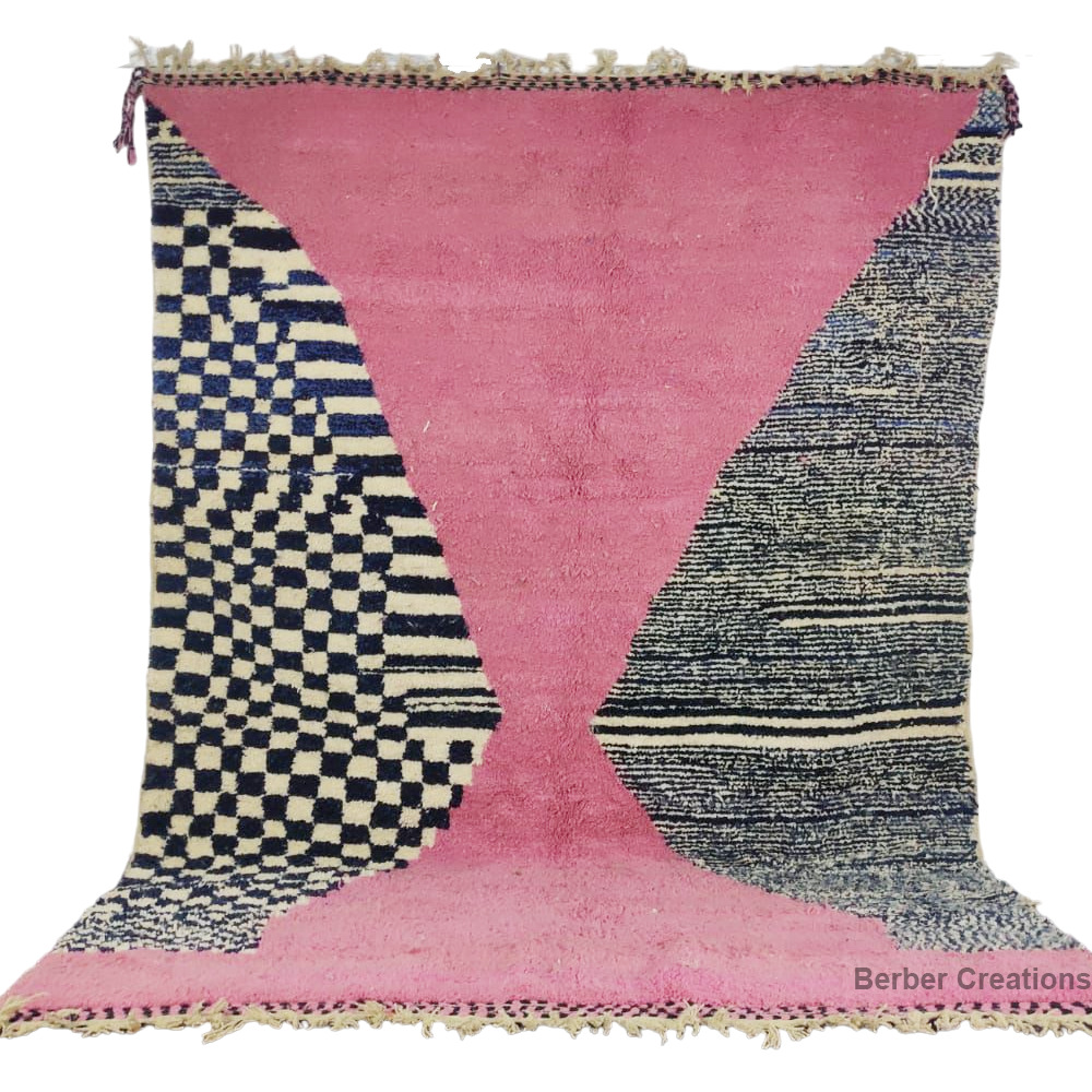 handmade moroccan beni ourain rug