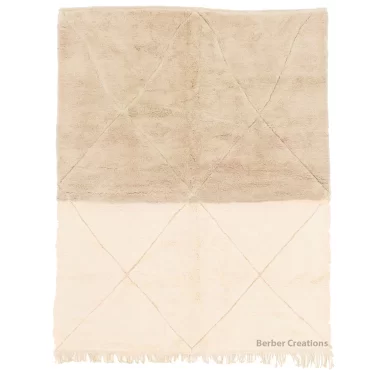 Neutral Moroccan Beni Wool Rug