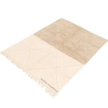 Neutral Moroccan Beni Wool Rug