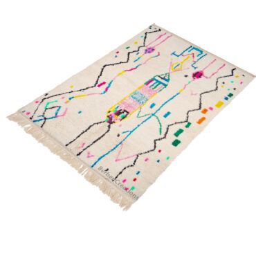 Moroccan Handwoven Berber Wool Rug AZ00040