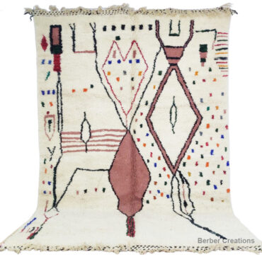 Moroccan Azilal Rug Pink 6.5’x9.8′ – MBR0042