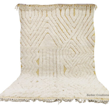 Handmade Moroccan Wool Rug Yellow 6.5’x9.8′ – MBR0031