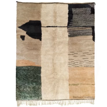 Handmade Beni Wool Rug Neutral