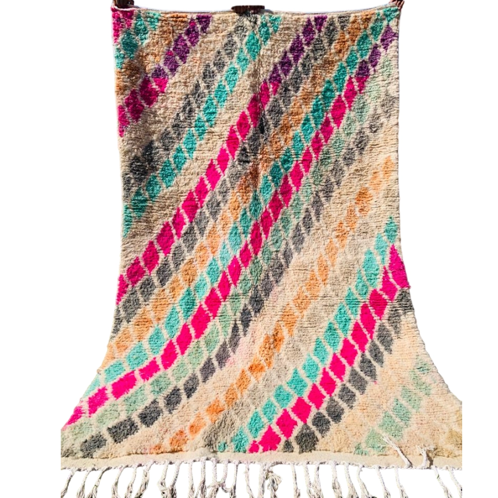 moroccan boujaad berber wool rug