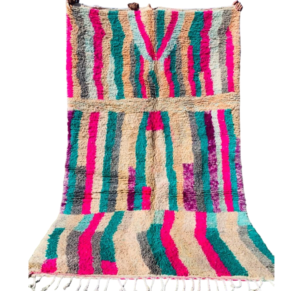 moroccan boujaad colorful berber wool rug
