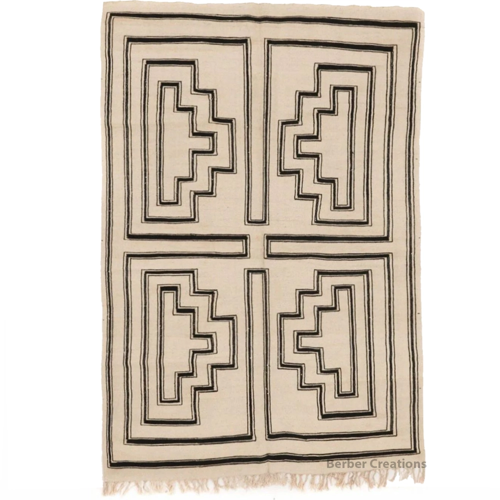 moroccan flatweave kilim wool rug