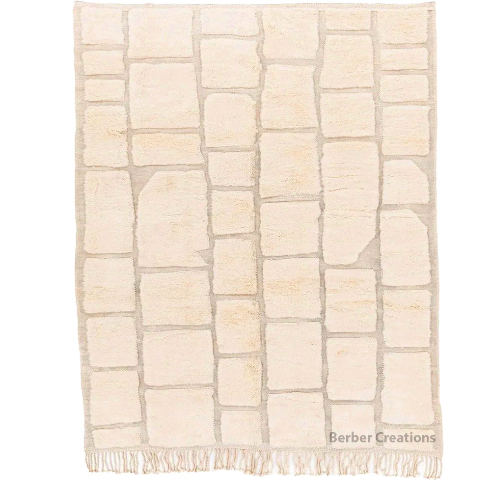 moroccan textured berber wool rug