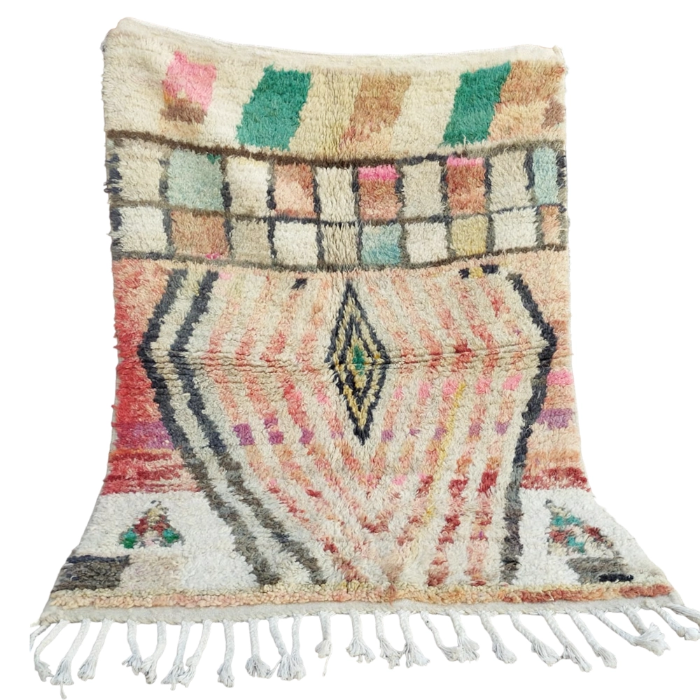 moroccan vintage berber boujaad rug