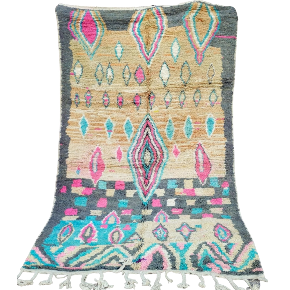 moroccan vintage berber boujaad rug