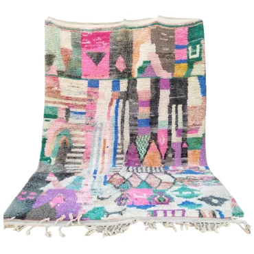 Vintage Moroccan Berber Boujaad Rug 6.8’x9.5′