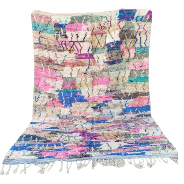 Vintage Moroccan Berber Boujaad Rug 6.7’x9.9′