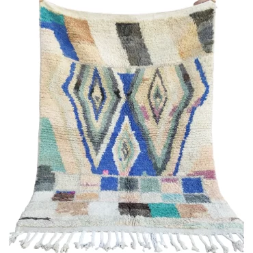 Vintage Moroccan Berber Rug 3.4’x4.8′