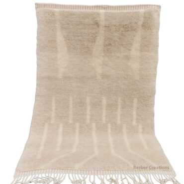 Neutral Moroccan Beni Mrirt Rug  BR0099