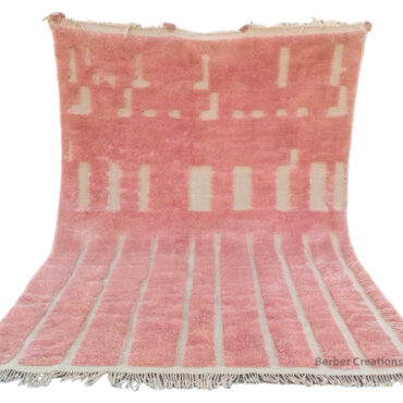 Handwoven Moroccan Beni Mrirt Pink Rug  BR0089