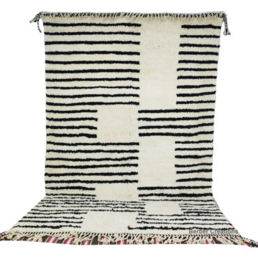 Striped Moroccan Beni Ourain Rug 6.5’x9.8′ – MBR0041